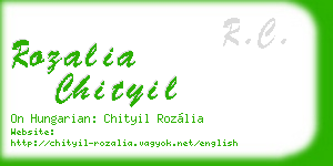 rozalia chityil business card
