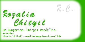 rozalia chityil business card